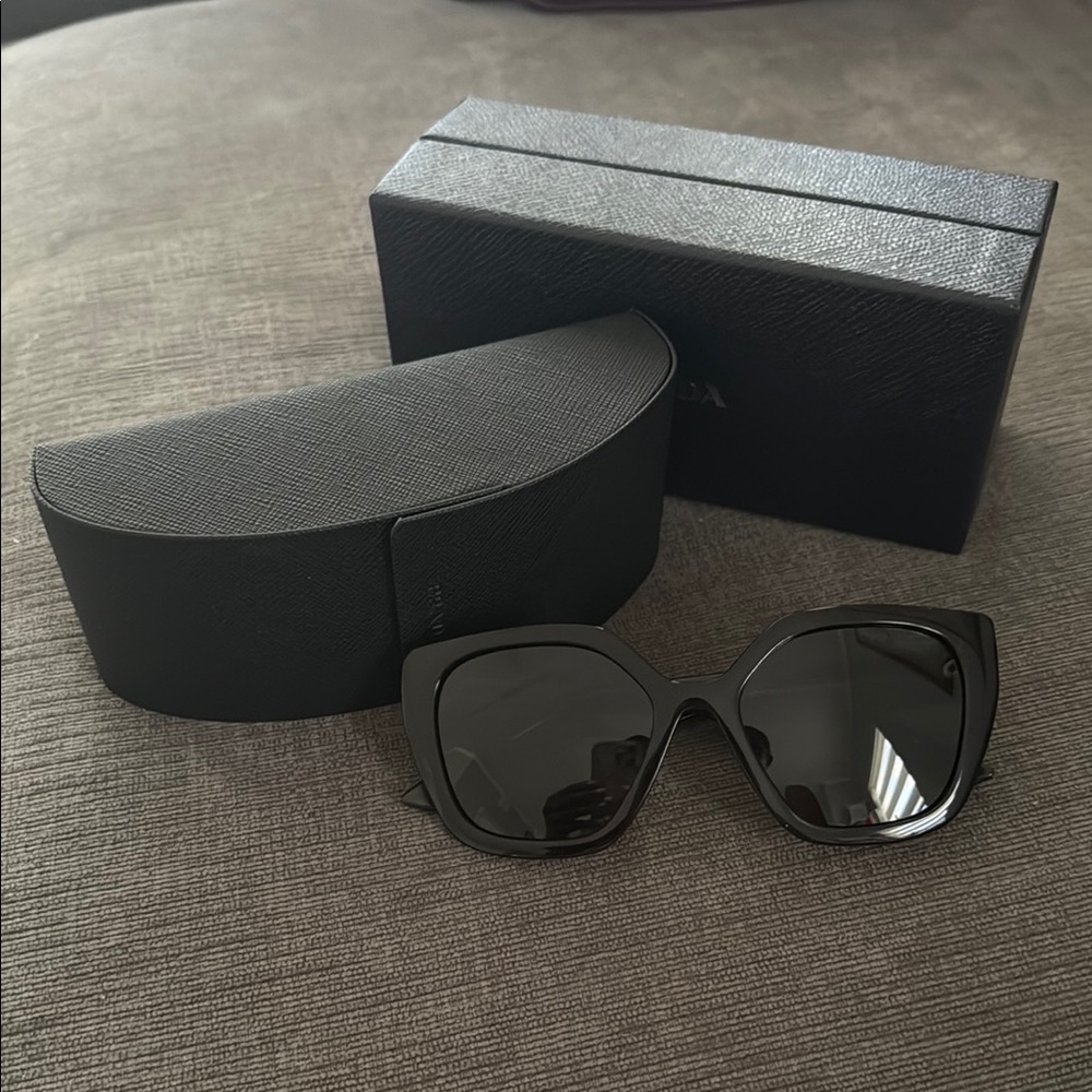 Prada Monochrome Rectangular Sunglasses